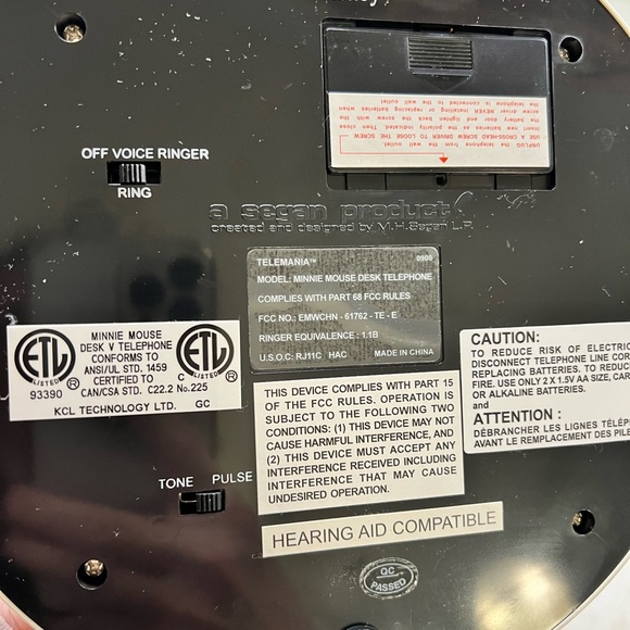 Minnie Mouse Authentic Disney talking phone ☎️ plug in Vintage,adorable WORKS! - Picture 9 of 9